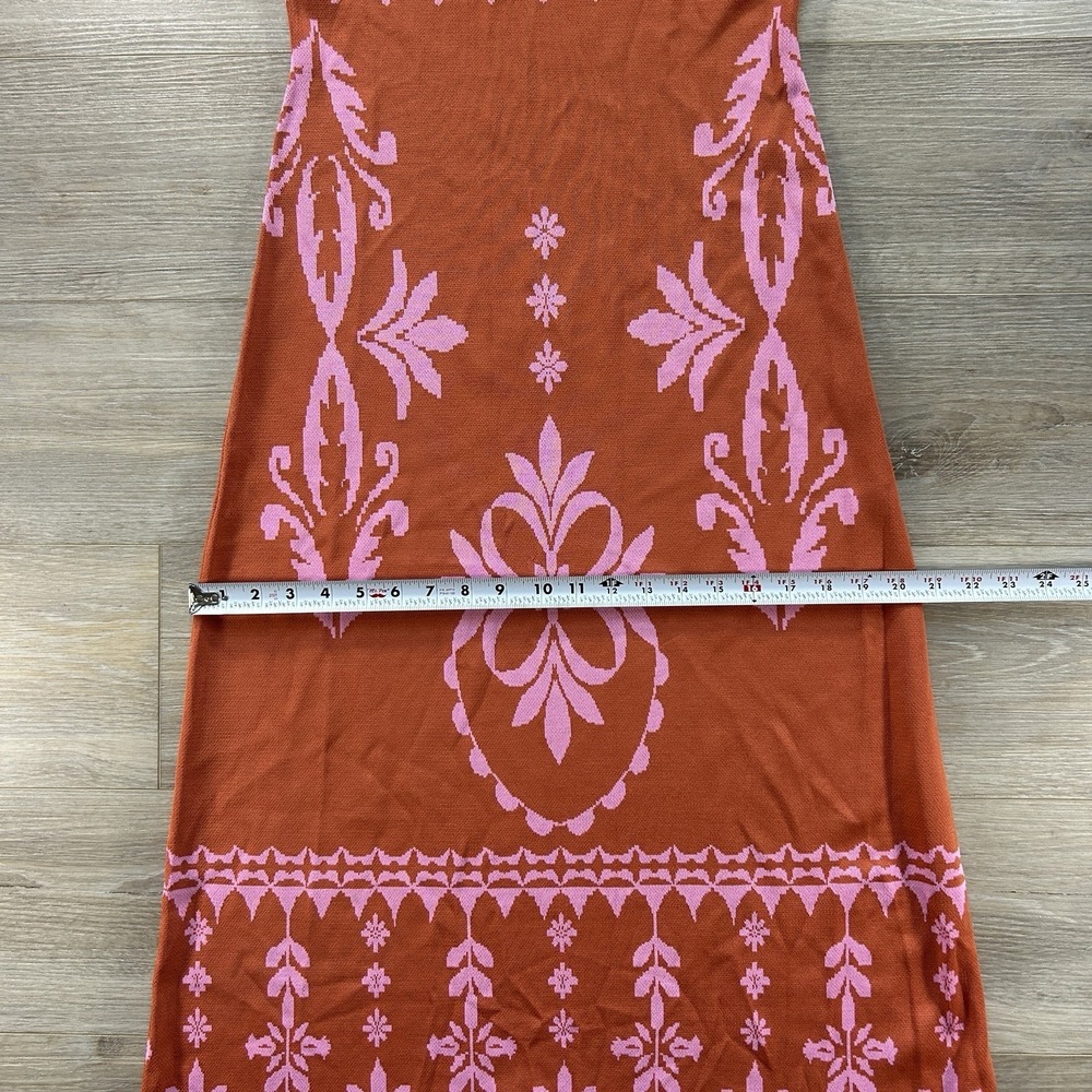 Misa Los Angeles Large Kalil Floral Sleeveless Maxi Pink Floral Sheath Dress - Picture 11 of 14